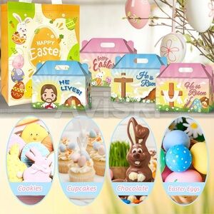 Easter Party Favor Boxes - Multicolor 24 pcs